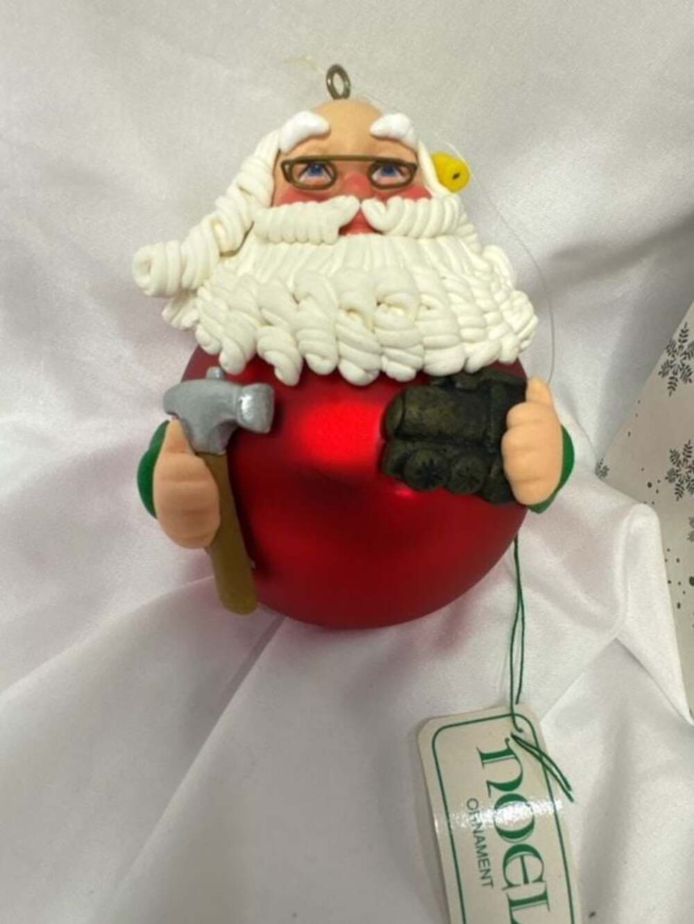 Department 56 Noel Santa With Train Ornament